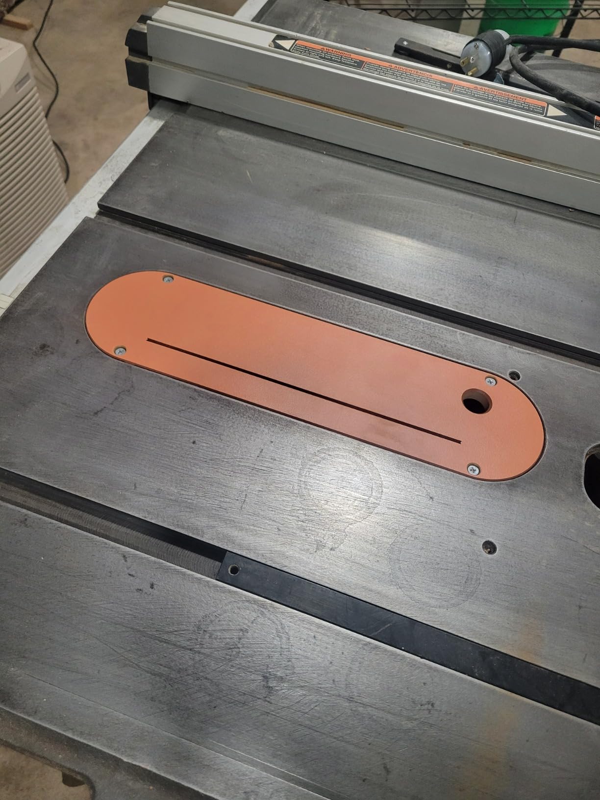 Leecraft RG-1 Zero Clearance Table Saw Insert for Ridgid TS3650 Table Saw customer photo 2