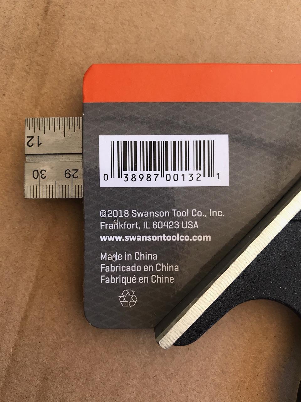 Swanson 12-Inch Combo Square with Stainless Steel Rule, Zinc Body, TC132 customer photo 2