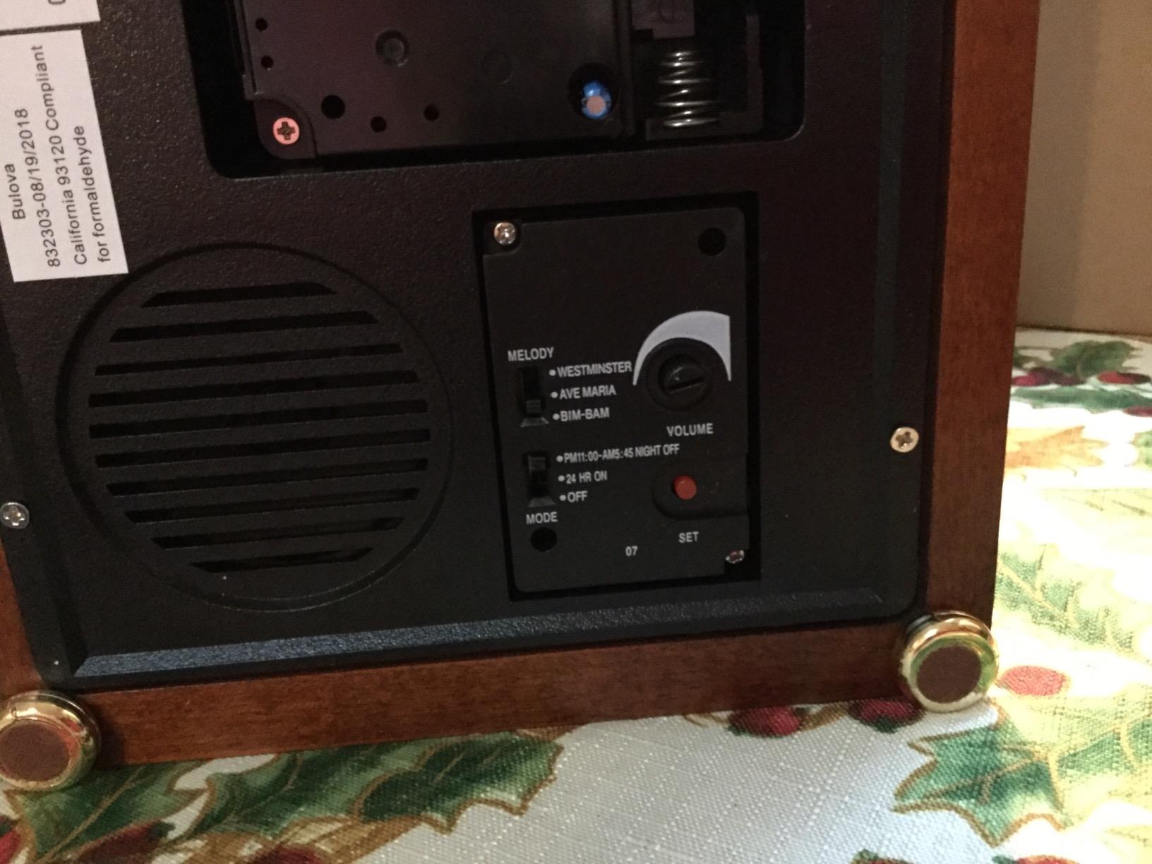 Bulova B1987 Bardwell Clock customer photo 1