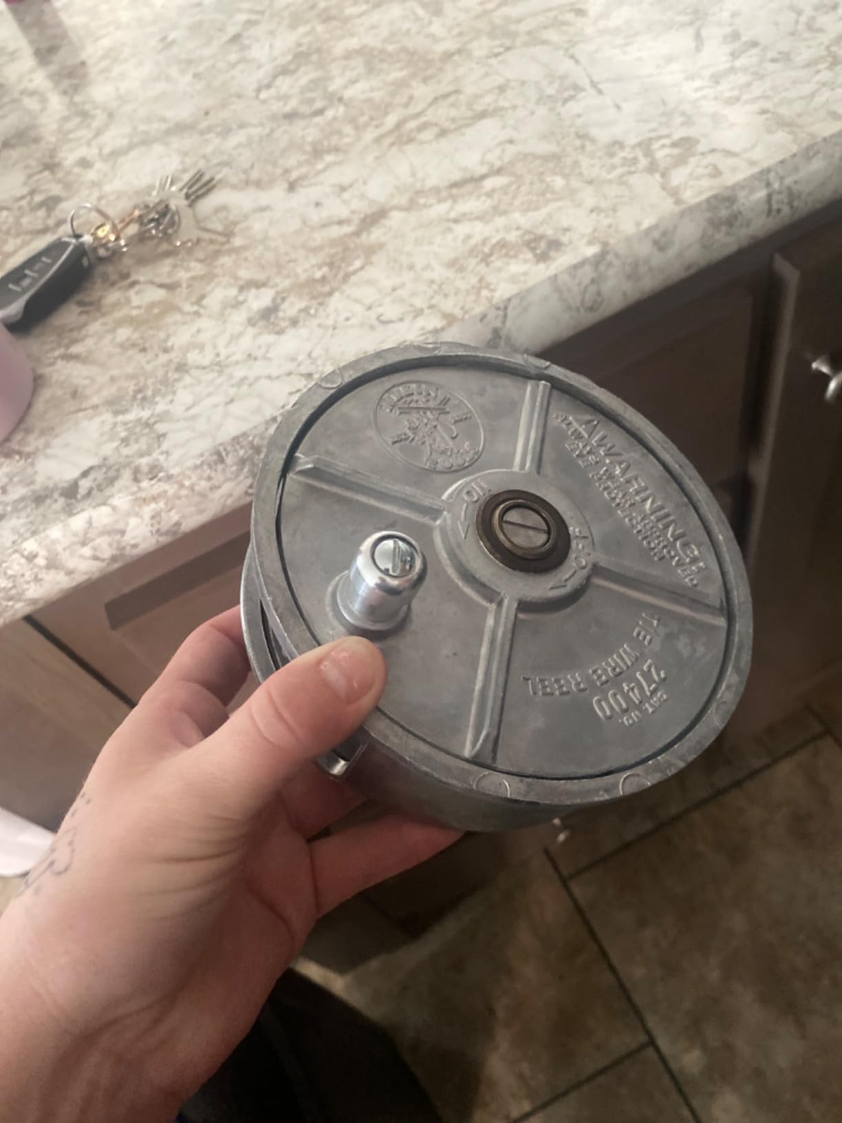 Klein Tools 27400 Tie Wire Reel, Lightweight Aluminum customer photo 1