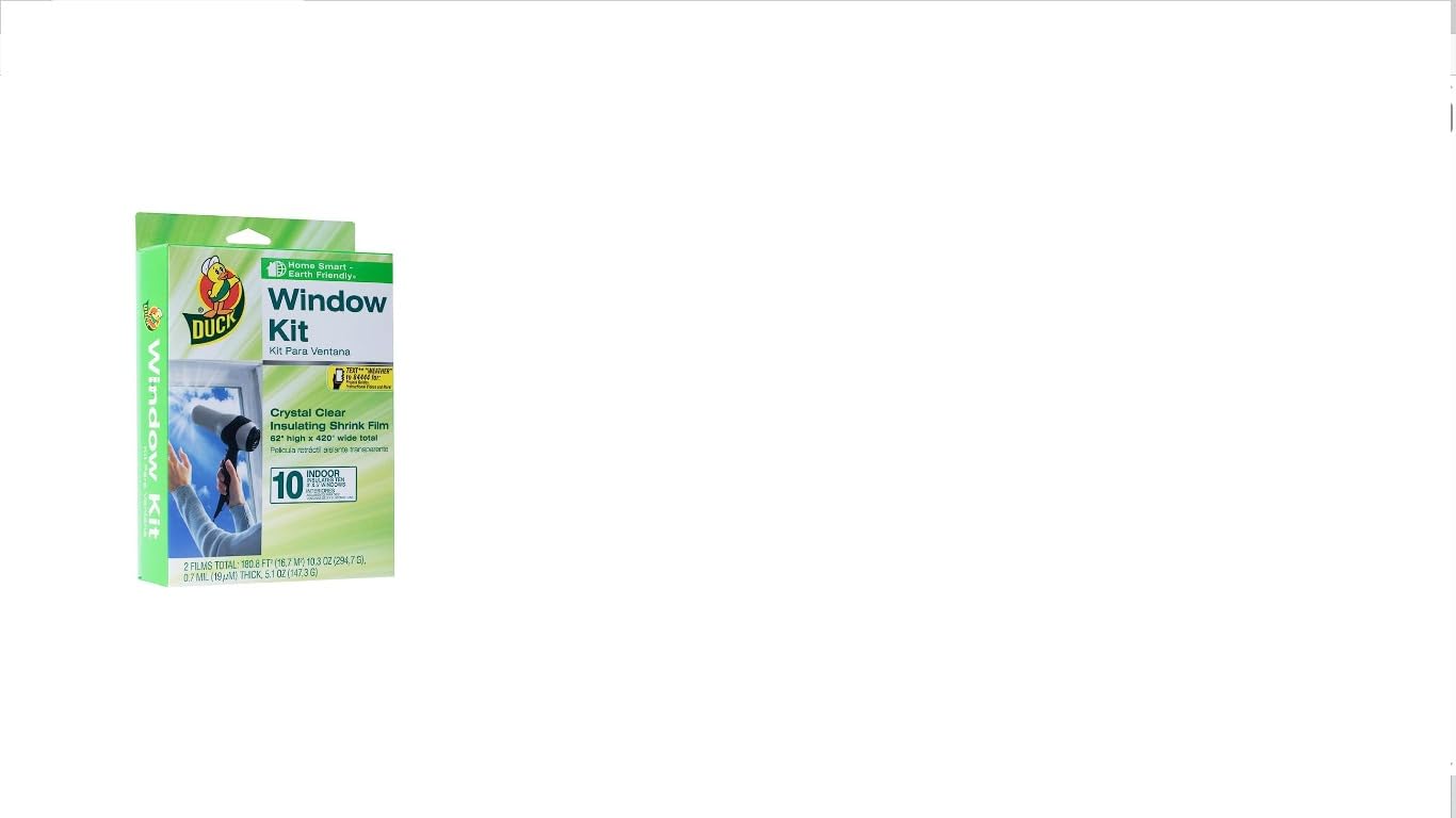 Duck Brand Indoor 5-Window Shrink Film Insulator Kit, 62-Inch x 210-Inch, 286217 customer photo 2