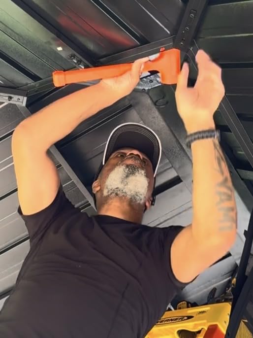 NEIKO 02847A 2 LB Dead Blow Hammer, Neon Orange | Unibody Molded | Checkered Grip | Spark and Rebound Resistant customer photo 2