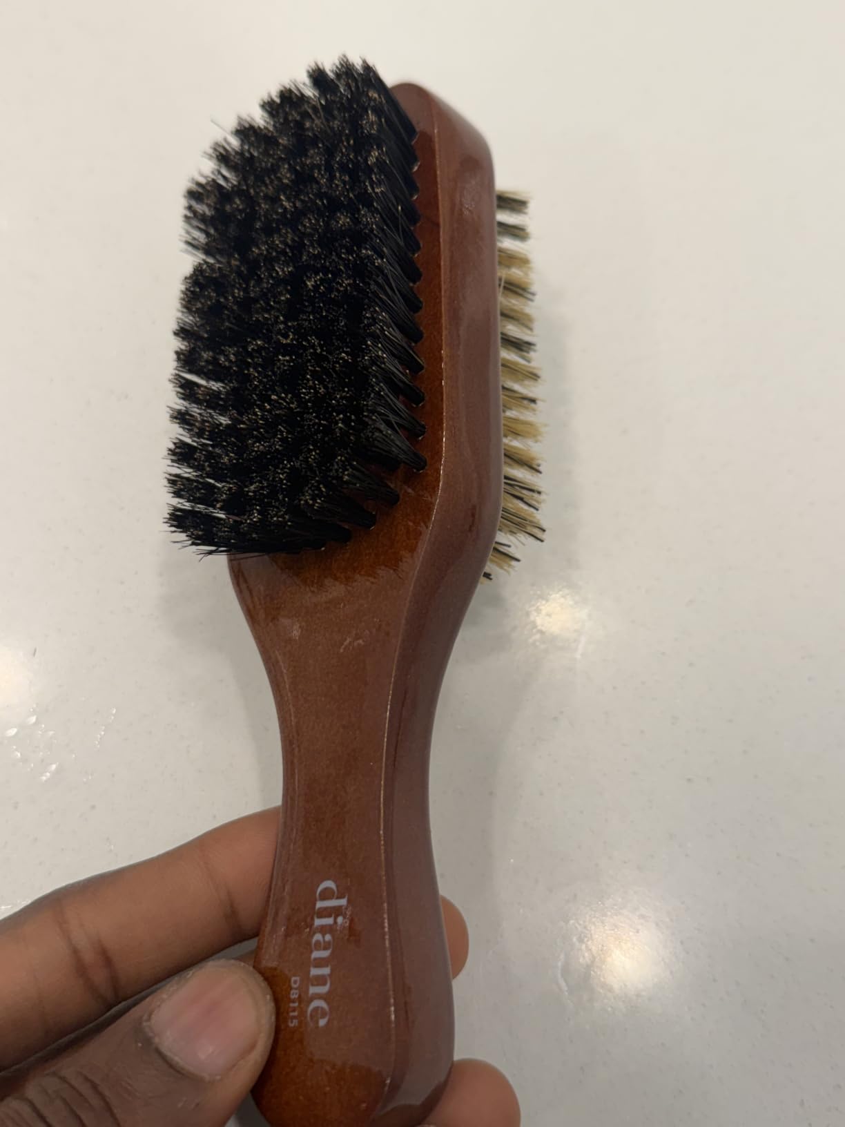 Diane Premium 100% Boar Bristle 2-Sided Club Brush for Men, Wood Handle customer photo 1