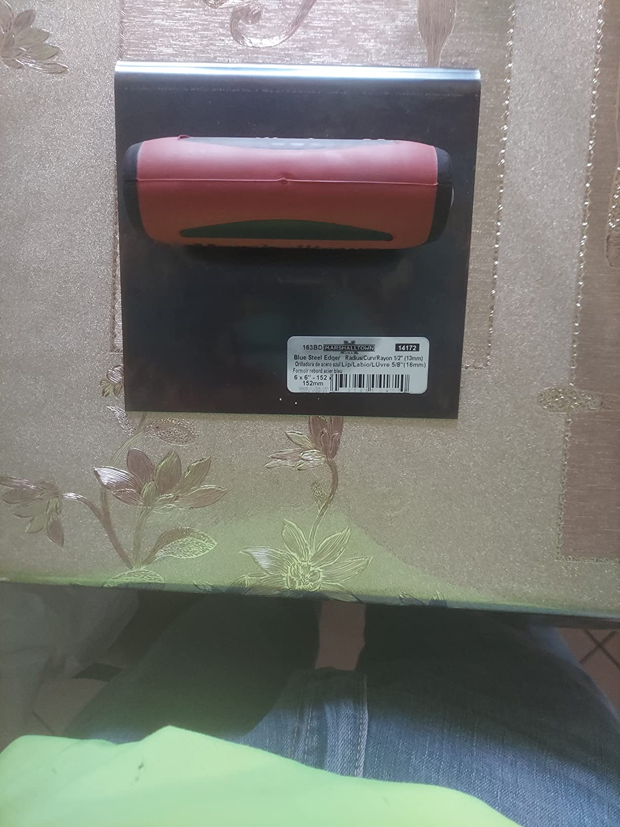 MARSHALLTOWN Straight Concrete Edger Tool, 6 x 6 Inch, Assembled in the USA customer photo 1