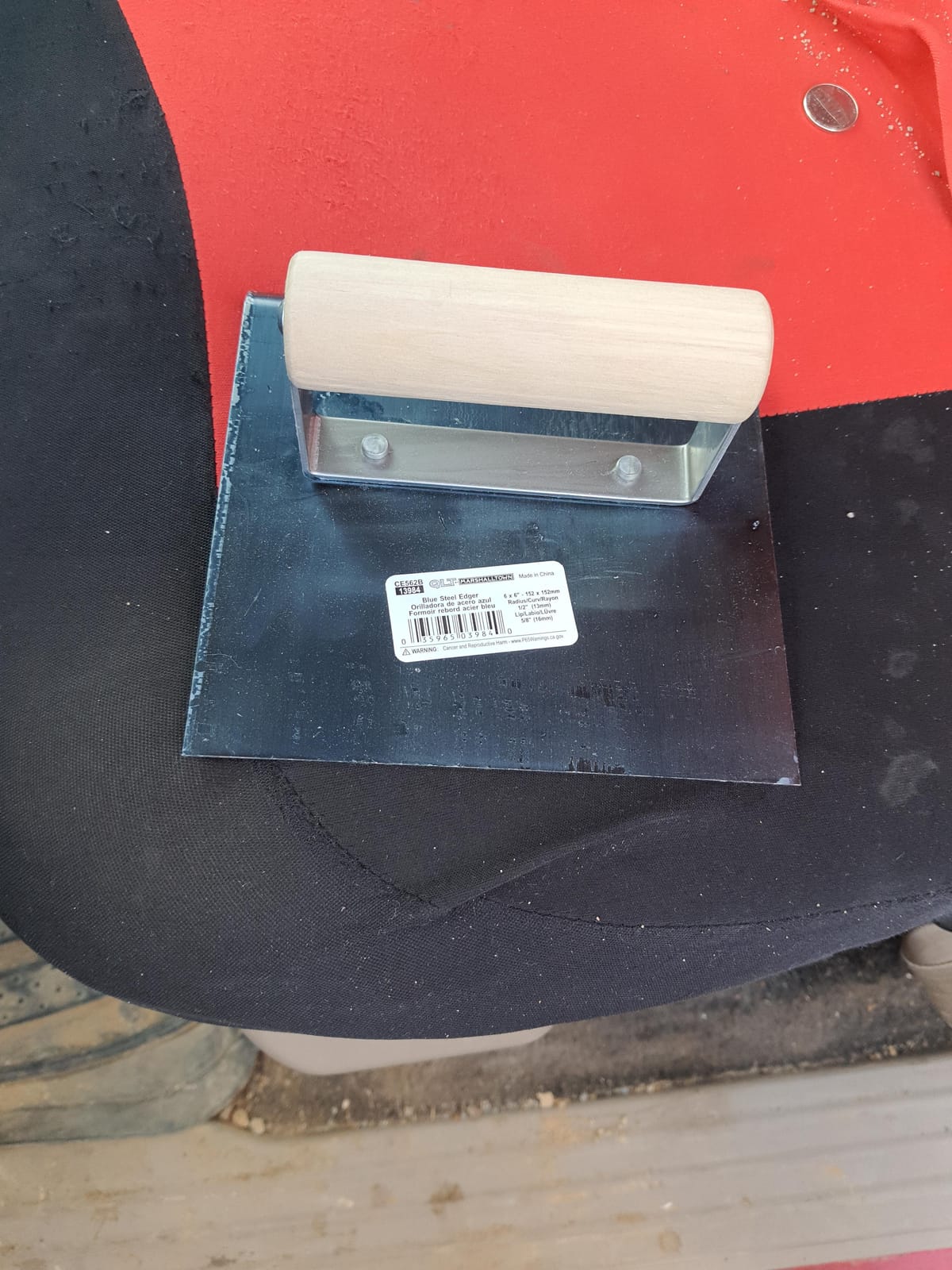 MARSHALLTOWN Straight Concrete Edger Tool, 6 x 6 Inch, Assembled in the USA customer photo 2