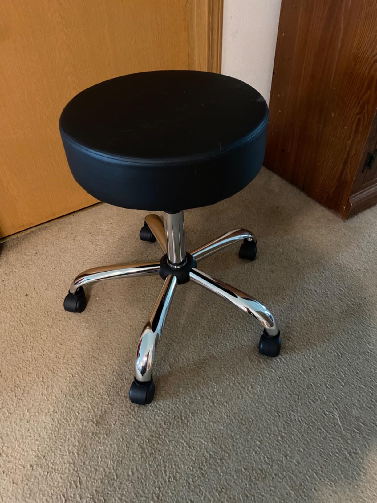 Boss Office Products Be Well Medical Spa Stool in Beige, 250 (B240-BG) customer photo 2