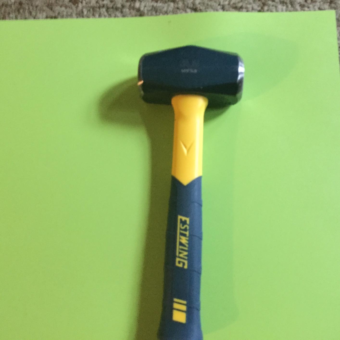 ESTWING Sure Strike Drilling/Crack Hammer, 3lb Hand Sledge, MRF3LB customer photo 2