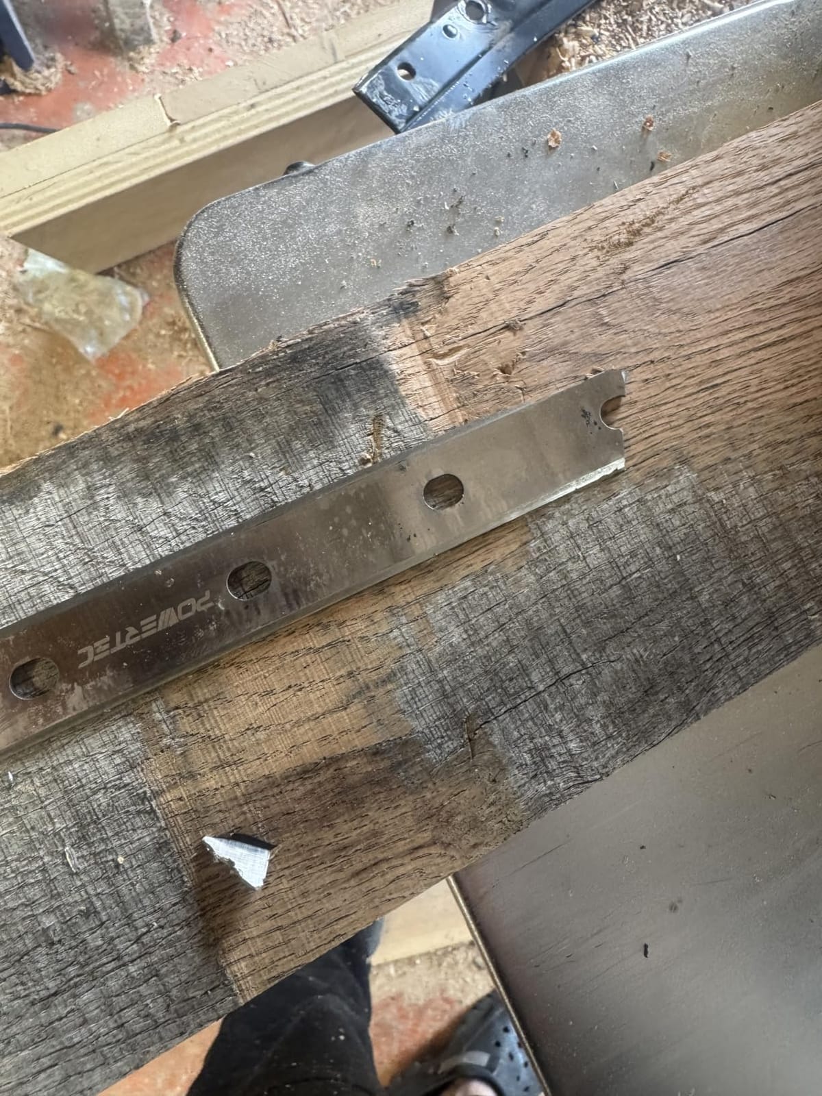 POWERTEC 12-1/2 Inch Planer Blades for DeWalt DW734 Planer, Replacement for DW7342 Planer Knives, Set of 3 (12801) customer photo 2