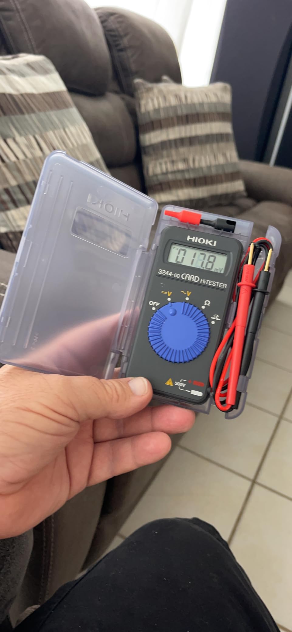 Hioki 3244-60 Card HiTester and Digital Multimeter, 41.99 Megaohms Resistance, 500V AC/DC Voltage customer photo 1