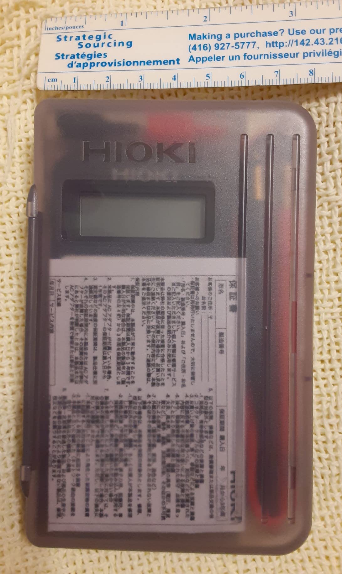 Hioki 3244-60 Card HiTester and Digital Multimeter, 41.99 Megaohms Resistance, 500V AC/DC Voltage customer photo 2