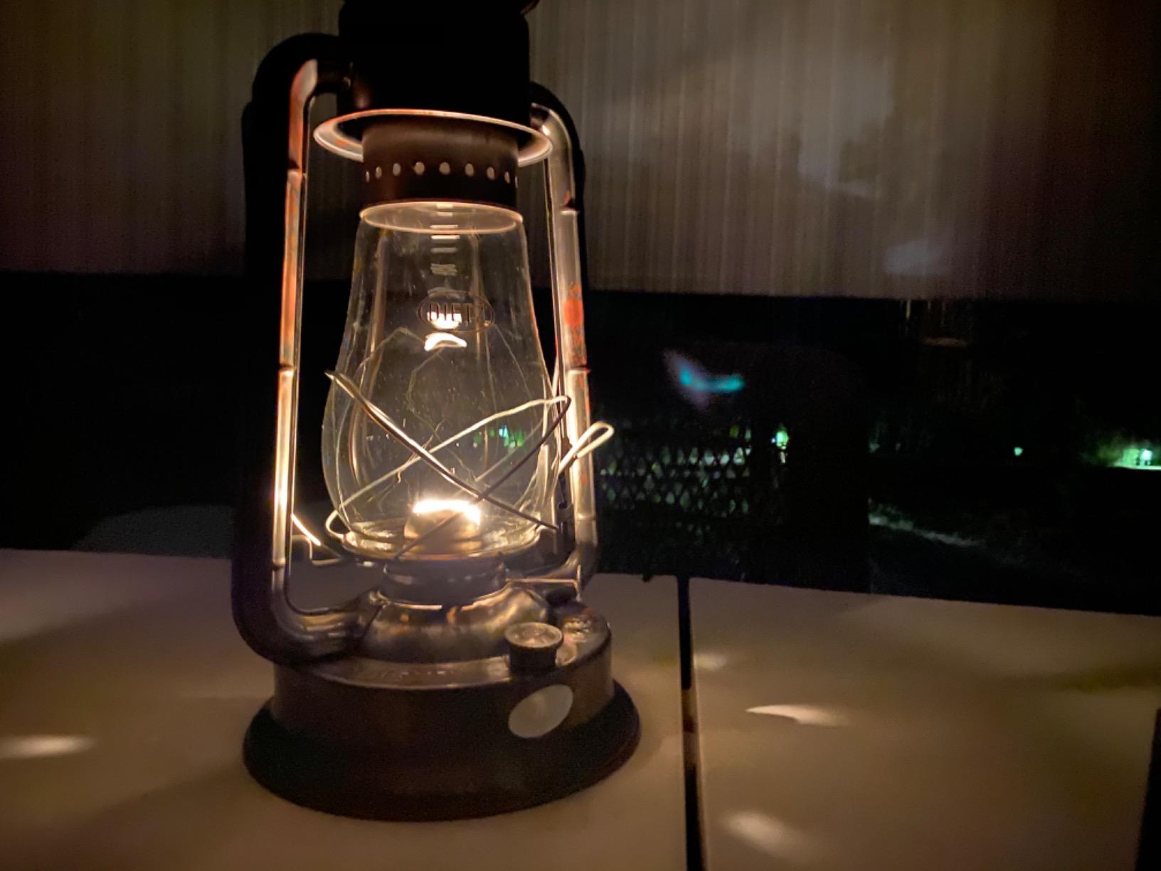 Dietz #80 Blizzard Hurricane Oil Lamp Burning Lantern Blue customer photo 1