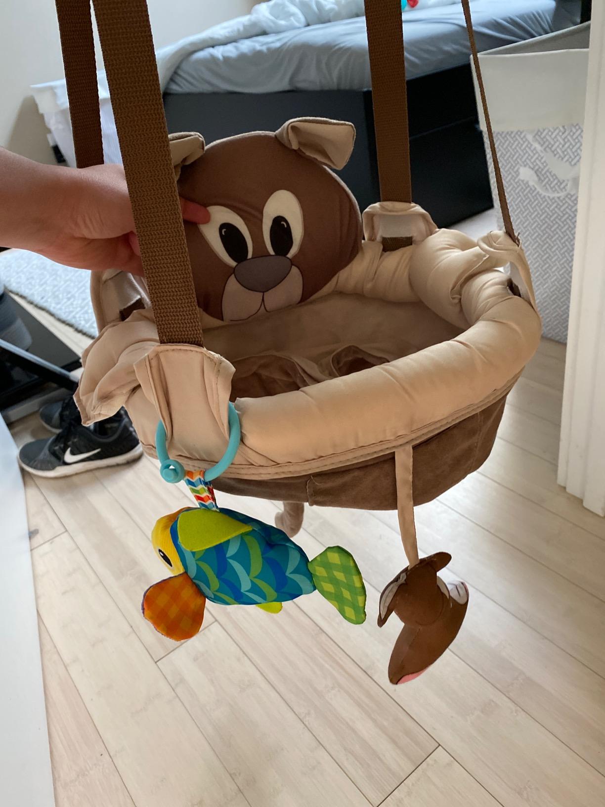 Evenflo Exersaucer Johnny Jumper Featuring Easy-to-Use Clamp Attachment for Quick and Tool-Free Set Up and Adjustable Straps to Customize The Height for Your Child, Roo customer photo 1