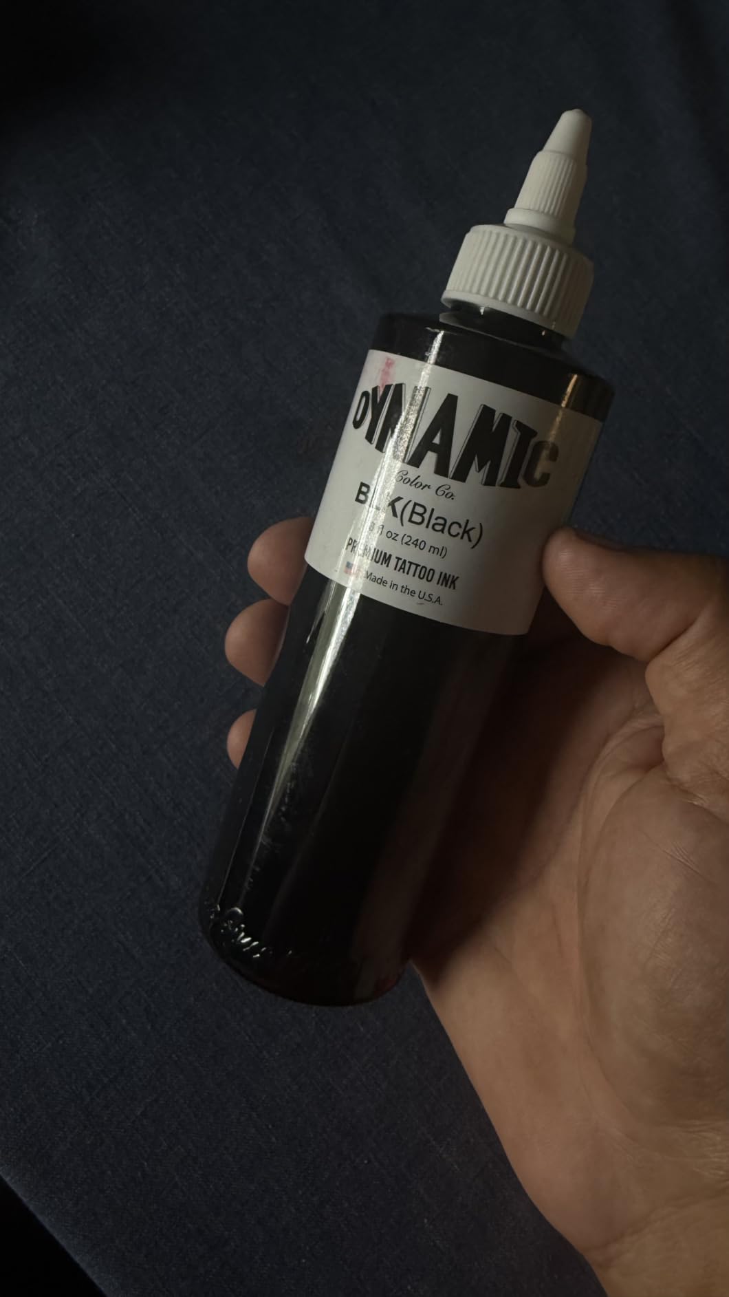 Dynamic Color Black Tattoo Ink, Made in USA Since 1990, 8 oz customer photo 2