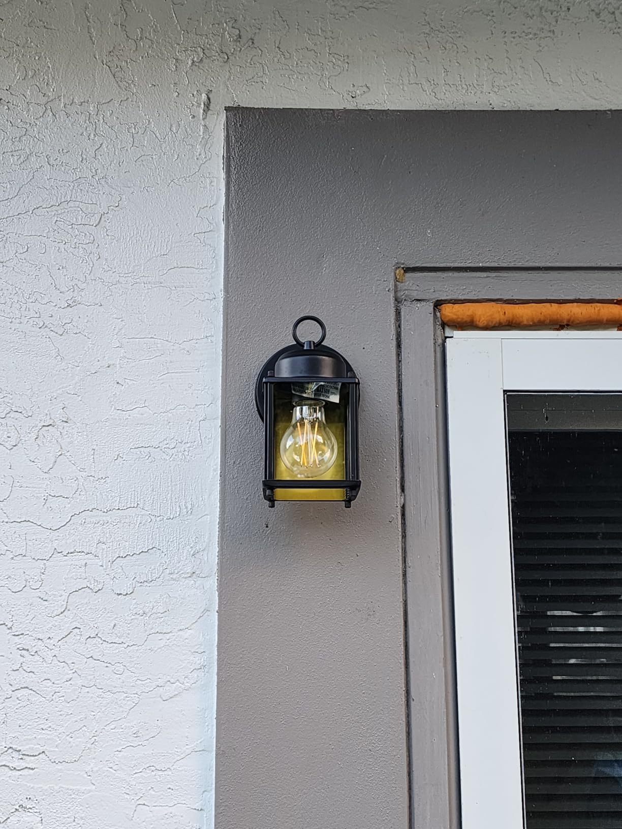 DESIGNERS FOUNTAIN Preston 8 Inch Outdoor Wall Light, Black, 1161-BK customer photo 2
