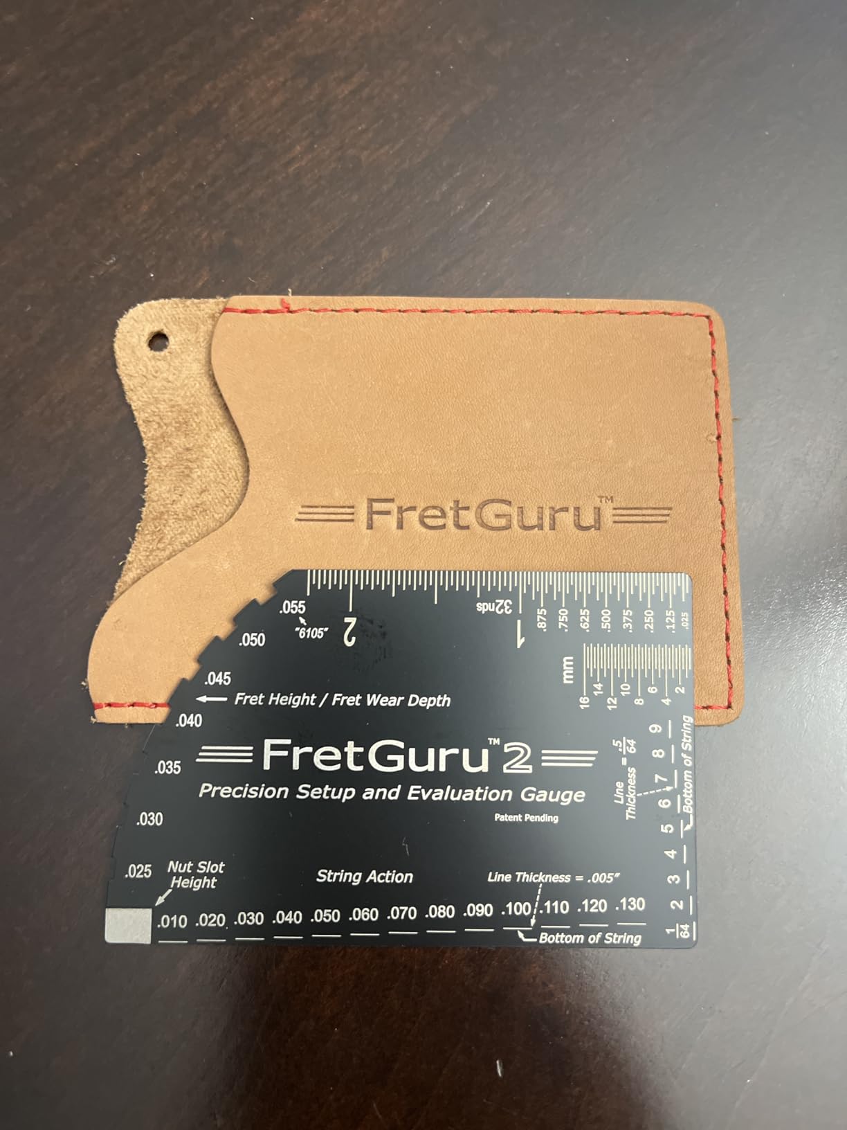 FretGuru 2 Fret Ruler Stainless Steel Precision String Action Gauge customer photo 1