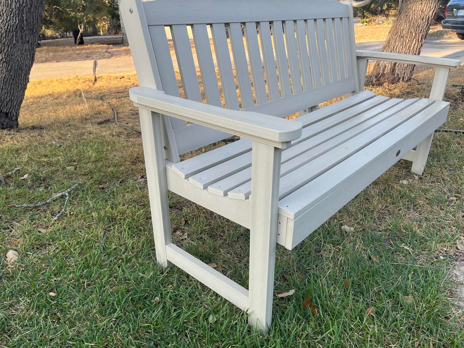 Highwood AD-BENW2-CGE Lehigh Garden Bench, 4 Feet, Coastal Teak customer photo 1