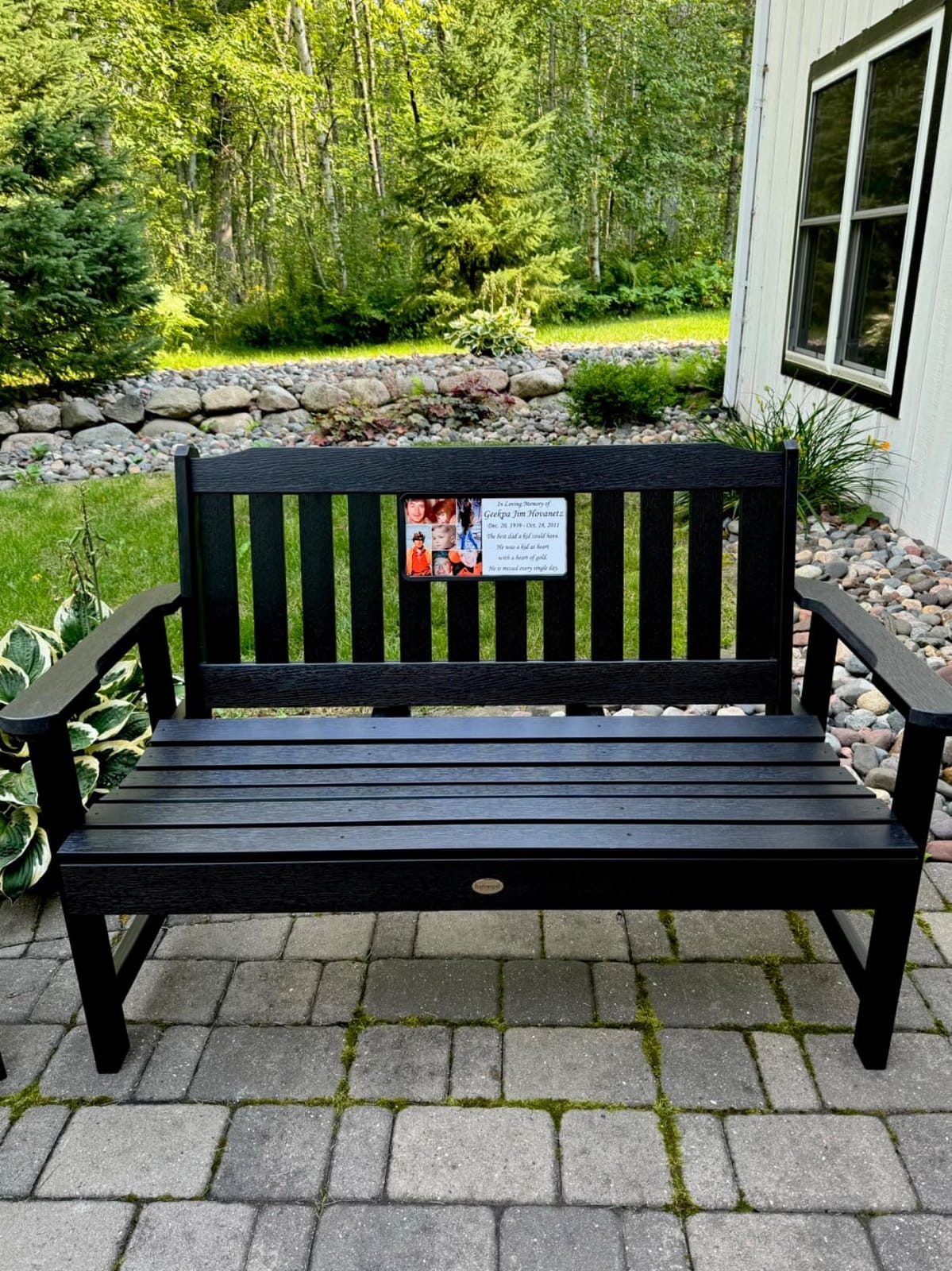 Highwood AD-BENW2-CGE Lehigh Garden Bench, 4 Feet, Coastal Teak customer photo 2