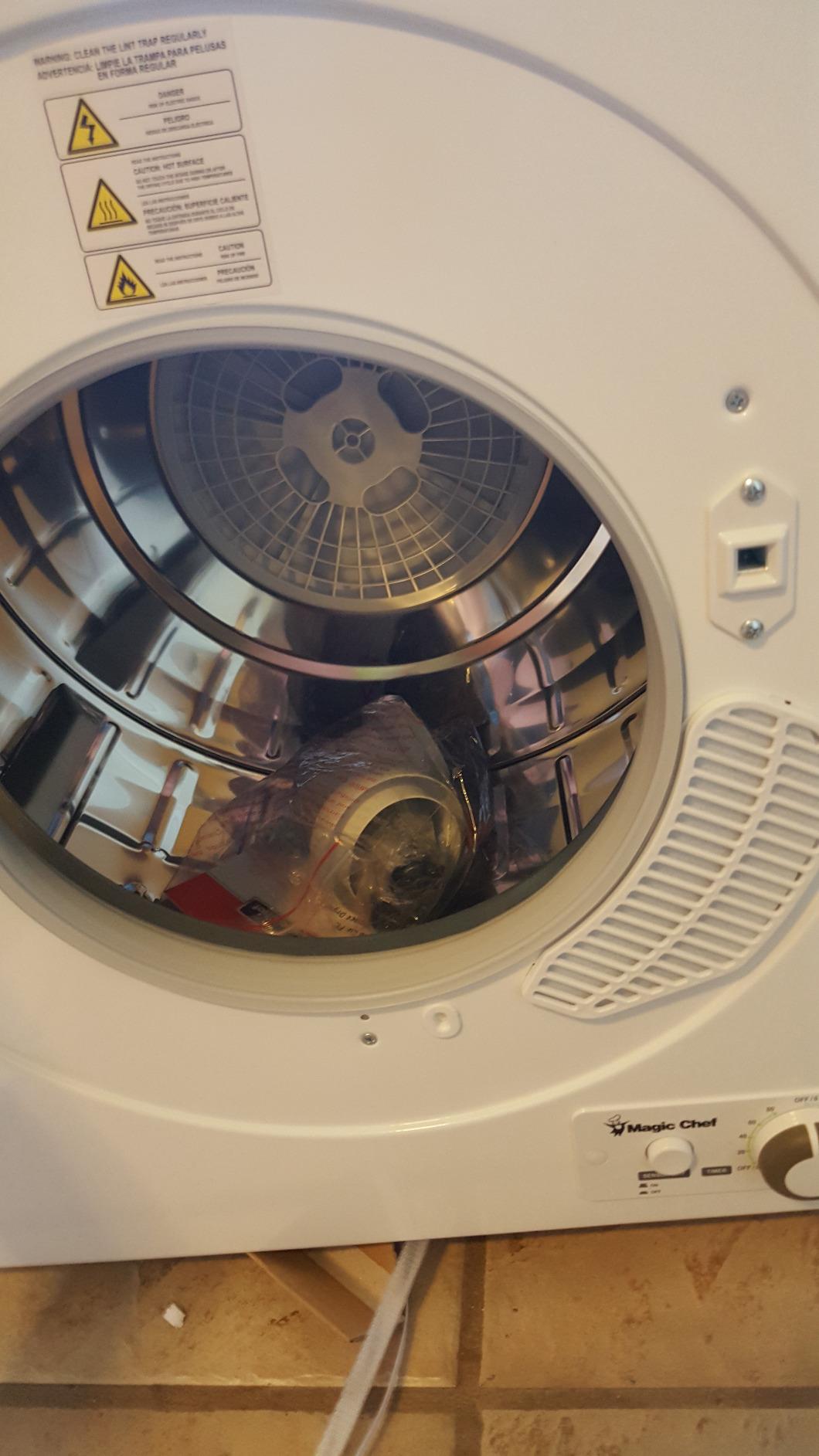 2.6 cu. ft. White Compact Electric Dryer customer photo 2