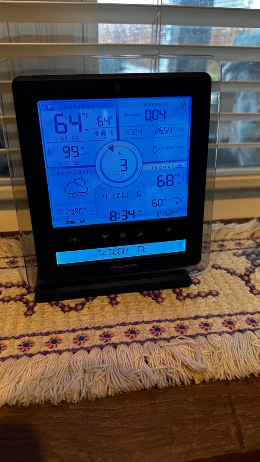 AcuRite Iris (5-in-1) Weather Sensor with Rain Gauge, Wind Speed, Wind Direction, Temperature and Humidity (06004M) customer photo 2