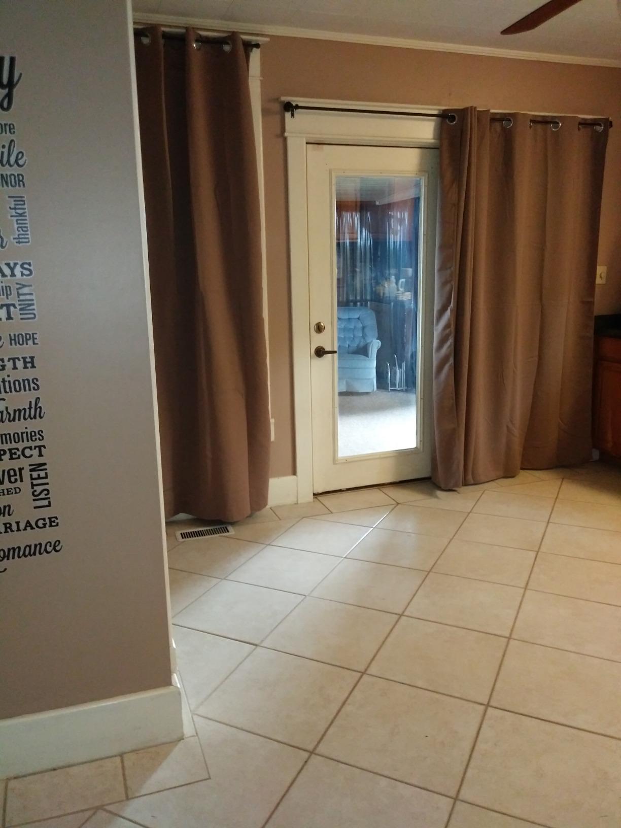 NICETOWN Grey Blackout Patio Sliding Door Curtains 84 inch Length, Grommet Room Divider Thermal Insulated Curtain Drapes for French Door/Living Room (Gray, W100 x L84, 1 Panel) customer photo 1