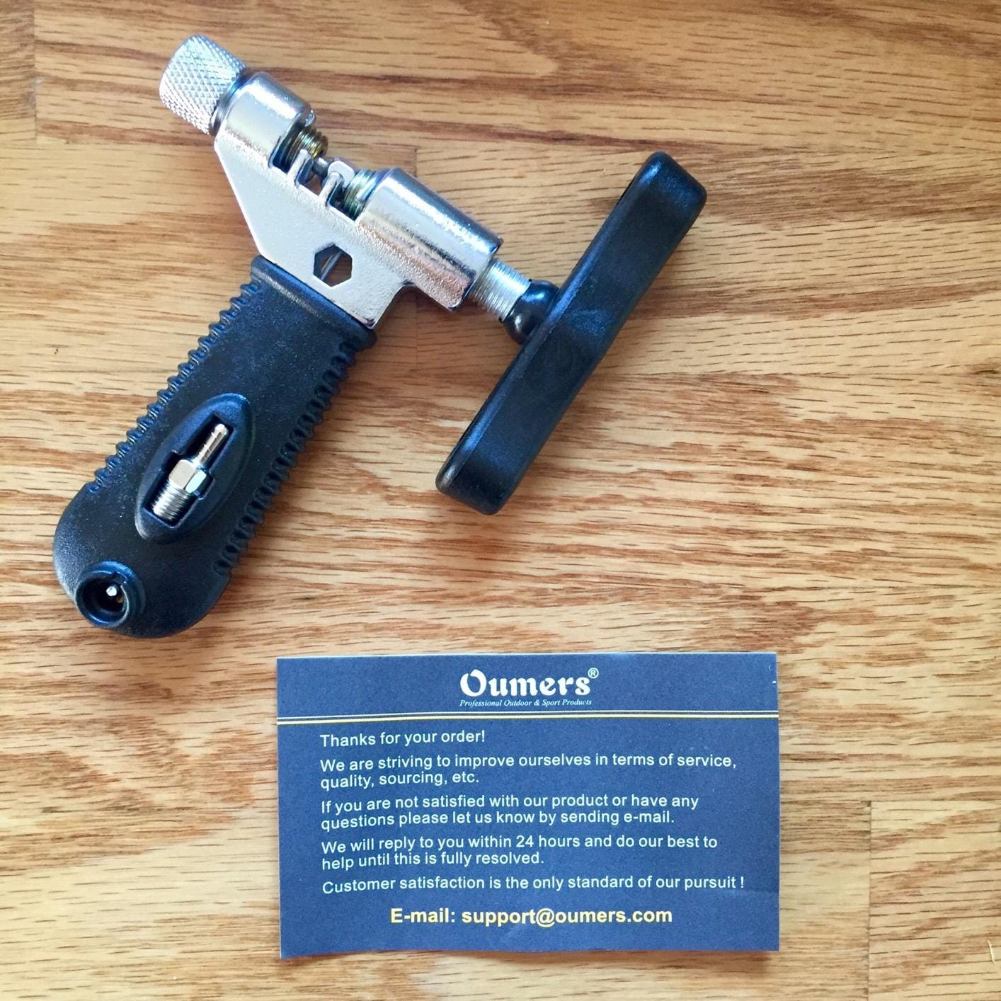Oumers Universal Bike Chain Tool, Road & Mountain Bicycle Chain Breaker & Installer Kit, Chian Splitter Repair Kit customer photo 1