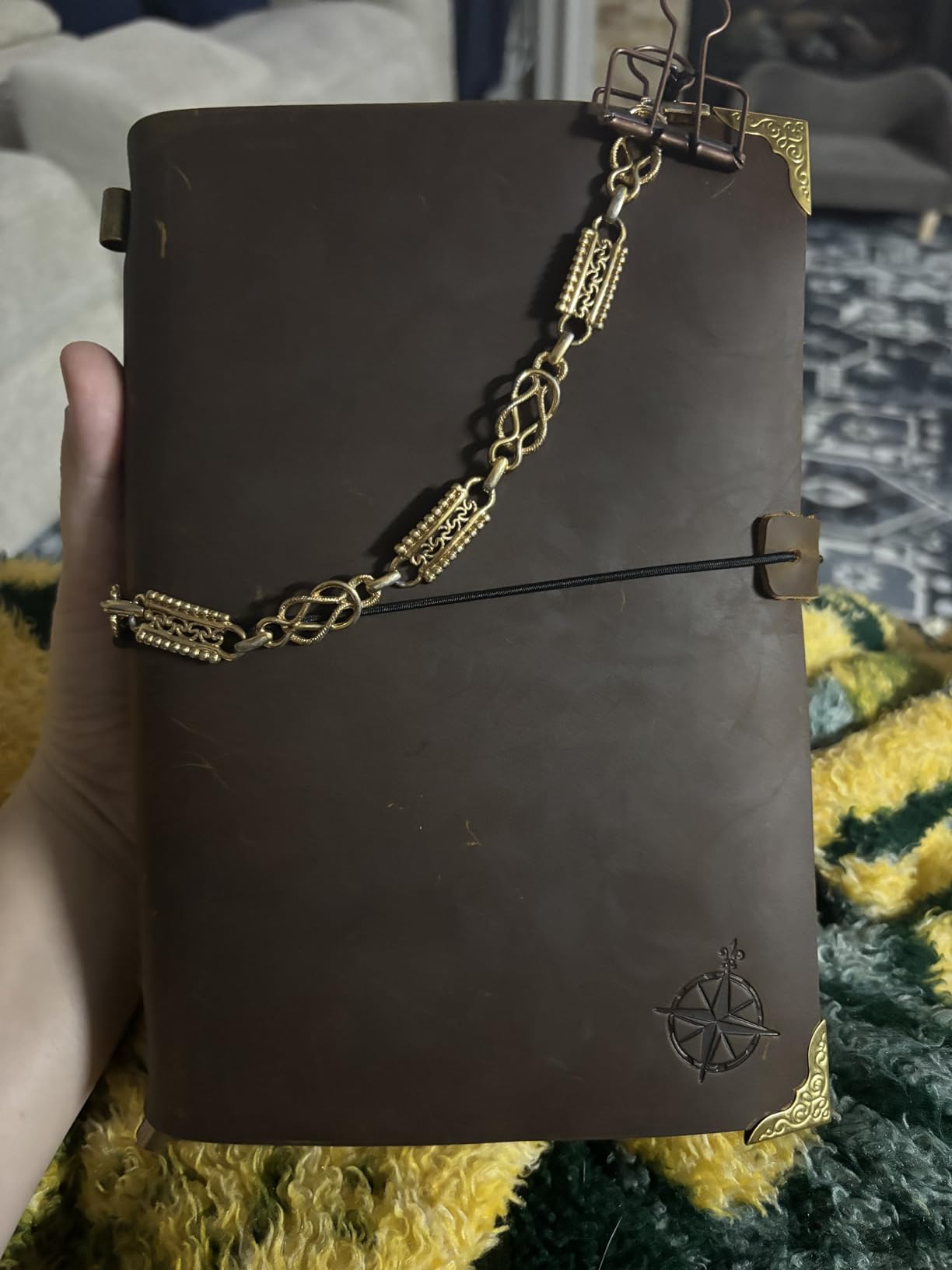 Wanderings Standard Size Travelers Notebook/Handcrafted Genuine Leather Journal - 4.75