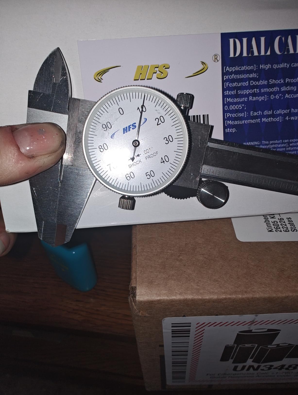 HFS Imperial 0-6 Inch Dial Caliper, ±0.001 Inch Accuracy, 4-Way Measuring Tool customer photo 1
