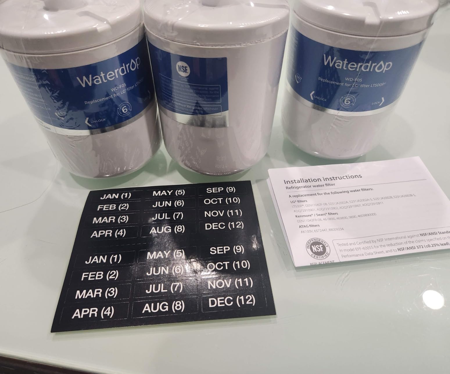 Waterdrop 5231JA2002A Refrigerator Water Filter, 3 Pack customer photo 2