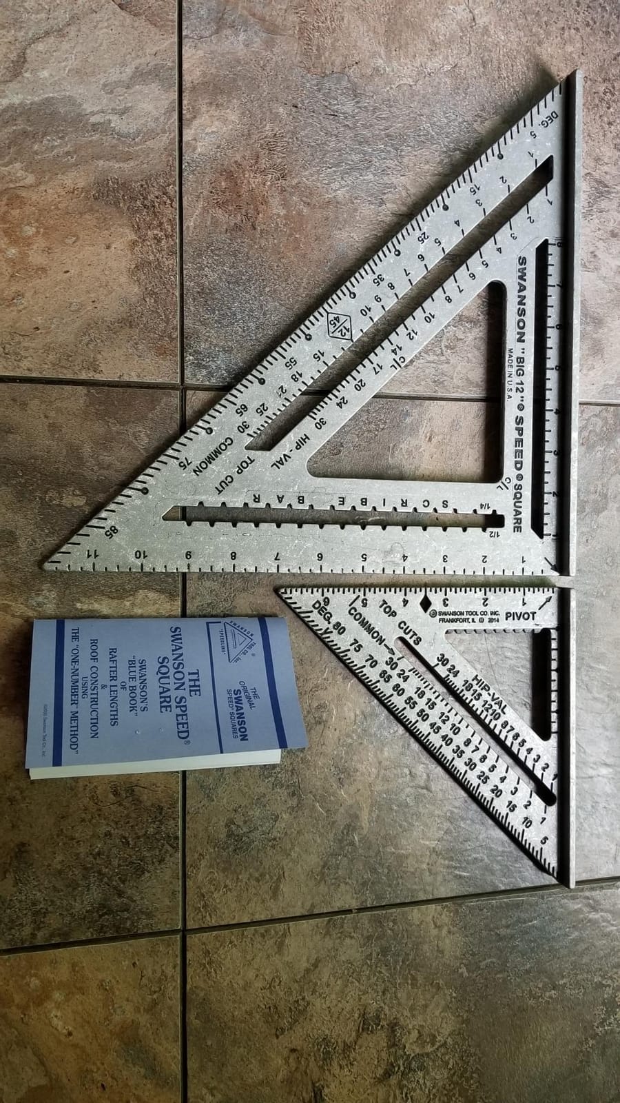 SWANSON Tool Co., Inc SW1201K Value Pack 7 inch Speed Square and Big 12 Speed Square (without layout bar) ships with Blue Book customer photo 2