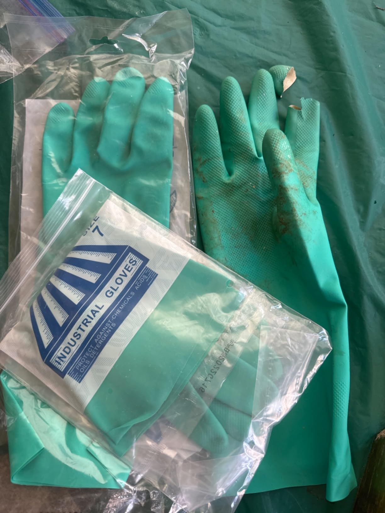 ThxToms Chemical Resistant Nitrile Gloves, Latex Rubber Free, 1 Pair, L customer photo 1
