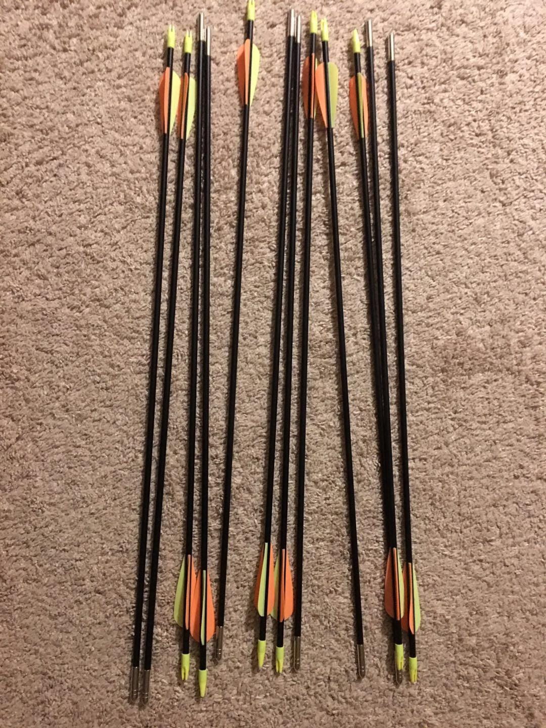GPP 28-inches Fiberglass Archery Target Arrows - Practice Arrow or Youth Arrow for Recurve Bow customer photo 1
