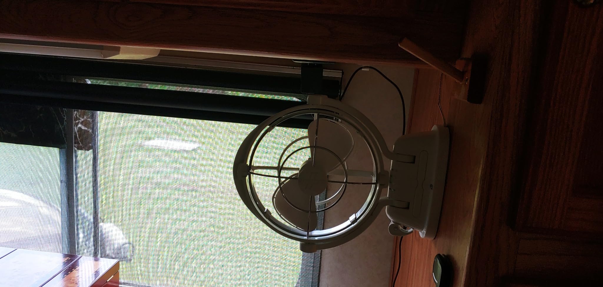 SEEKR Sirocco II Fan by Caframo. 12V/24V Auto-Sensing DC, Omnidirectional Low-Power Draw Fan for Boats and RVs. Hardwire Installation Required. Made in Canada. White customer photo 1