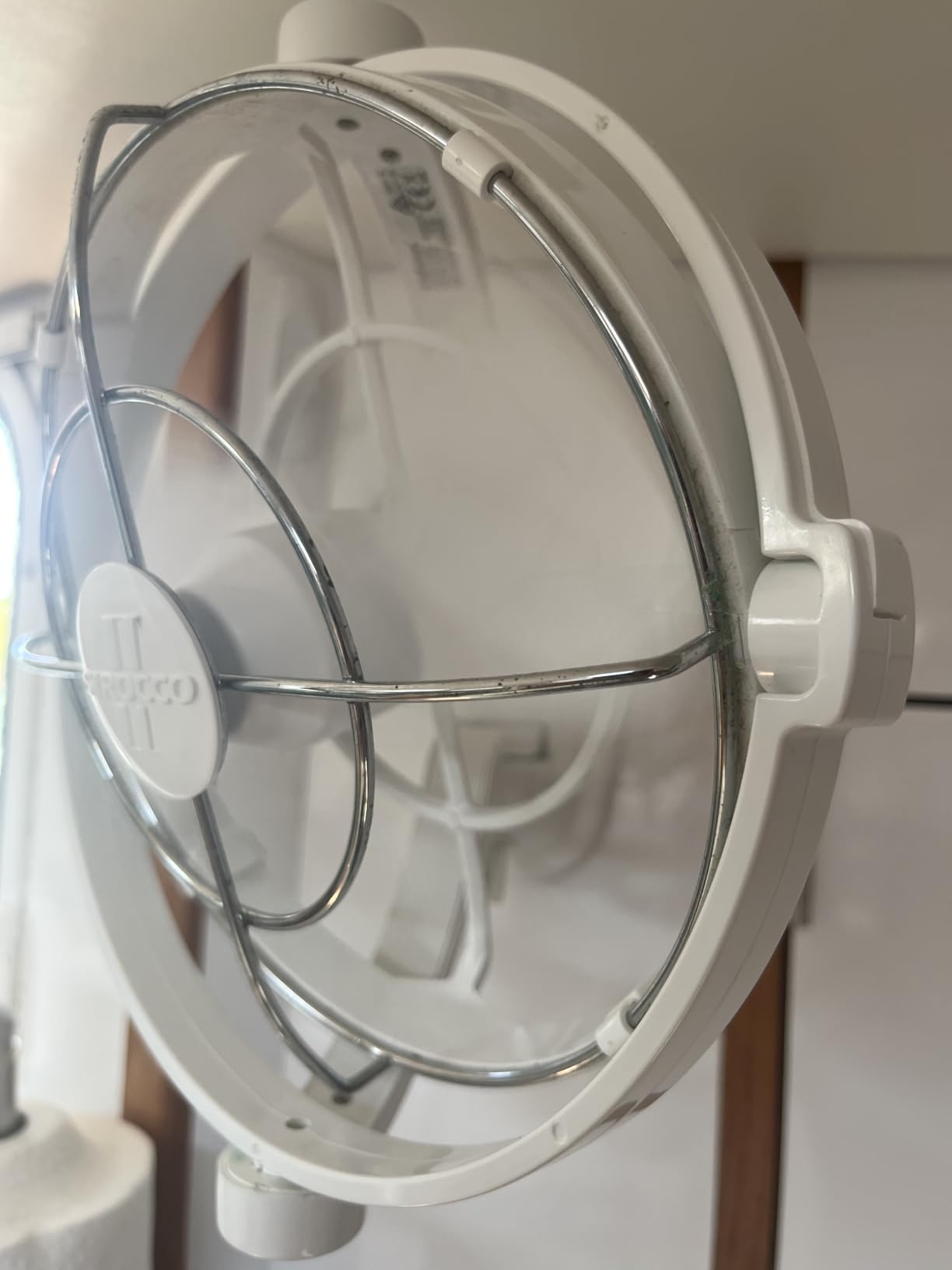 SEEKR Sirocco II Fan by Caframo. 12V/24V Auto-Sensing DC, Omnidirectional Low-Power Draw Fan for Boats and RVs. Hardwire Installation Required. Made in Canada. White customer photo 2