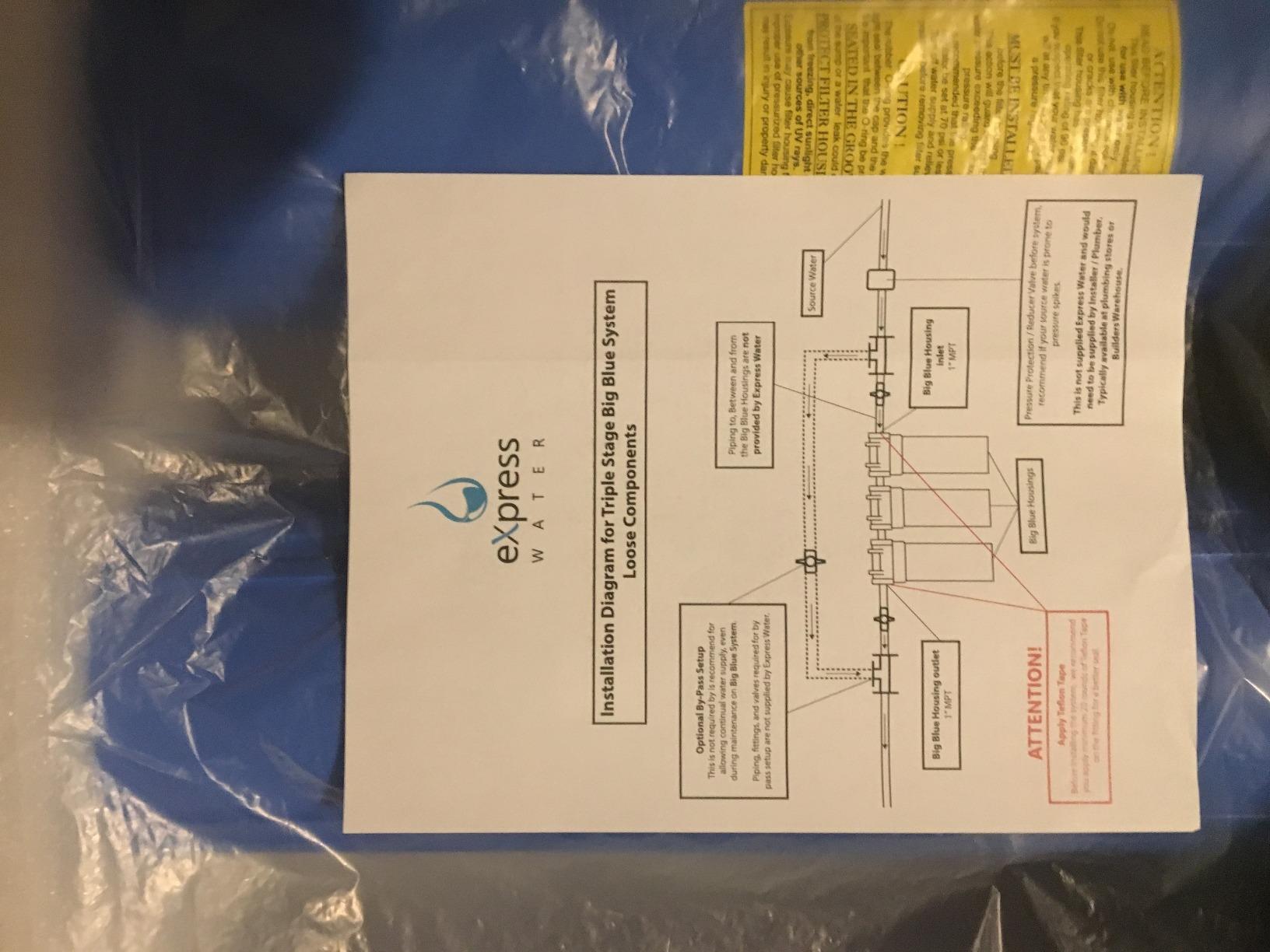 Express Water Whole House Water Filter System, Heavy Metal, 3-Stage | NSF Certified Filters, KDF Media Reduces Heavy Metals via Redox, Stainless Steel Bracket with Pressure Release & Gauges customer photo 1