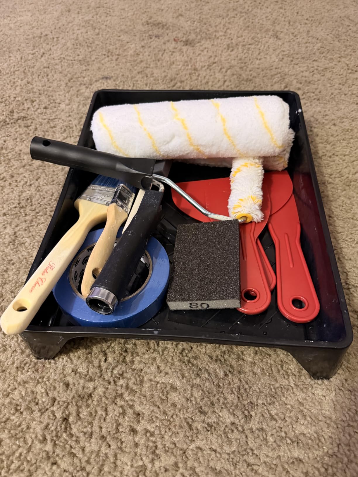 Bates- Paint Roller Kit, 19 pcs, Roller Set with Microfiber Sleeves & Frame customer photo 2