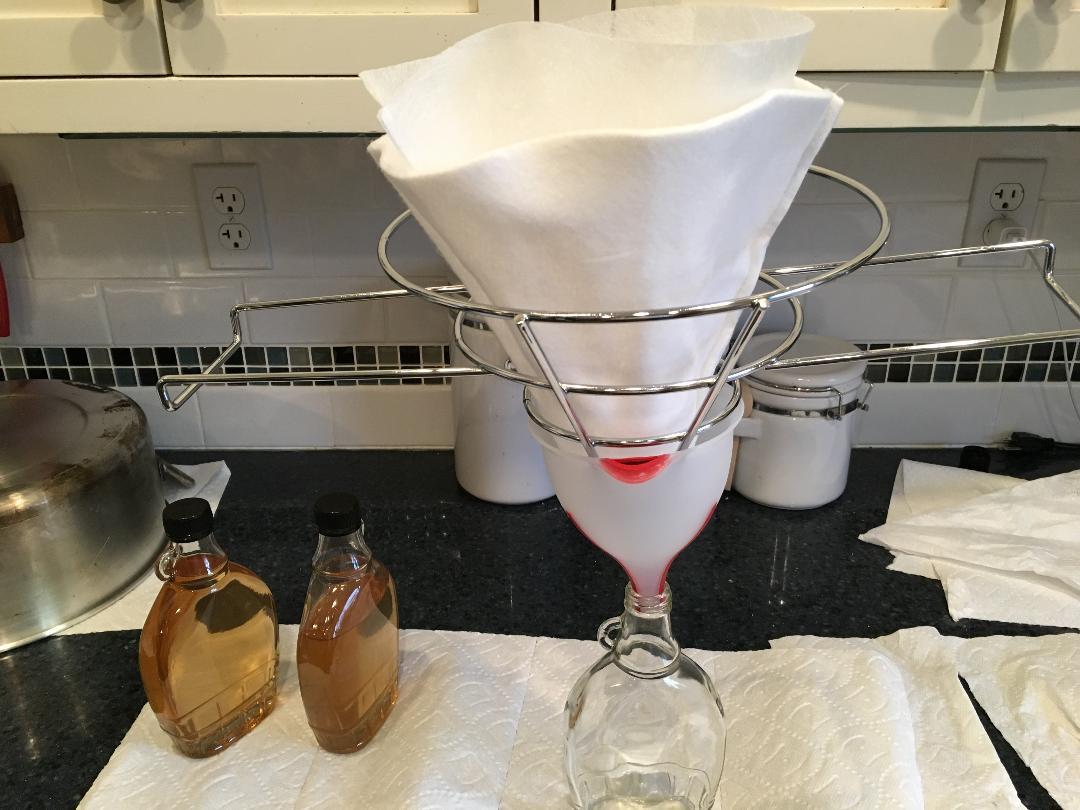Maple Syrup Filter Set - 1 Qt. (3 pieces) - One Heavy Duty Synthetic Filter and Two Pre Filters - REUSABLE – Perfect Size for at Home Sugaring (1 Quart). Made in USA customer photo 1