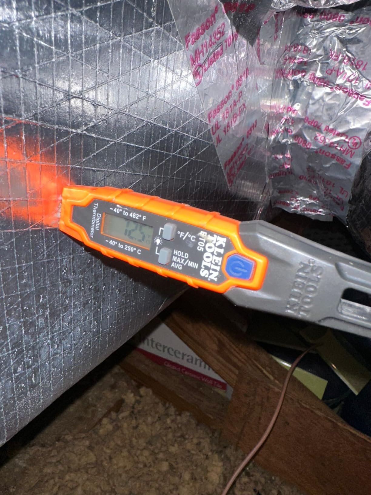 Klein Tools ET05 Digital Pocket Thermometer, HVAC Instant Read Thermometer with Backlit Display, Wide Measurement Range, Fahrenheit and Celsius customer photo 2