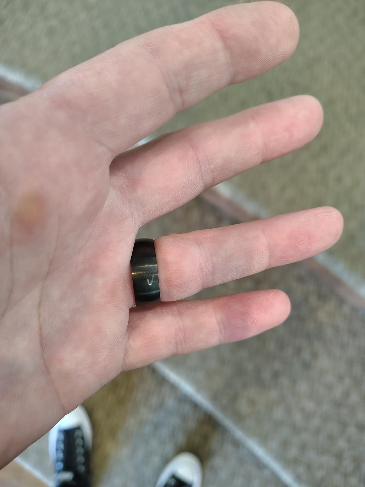 Jude Jewelers 8mm Brushed Matte Solid Titanium Ring Wedding Band customer photo 1