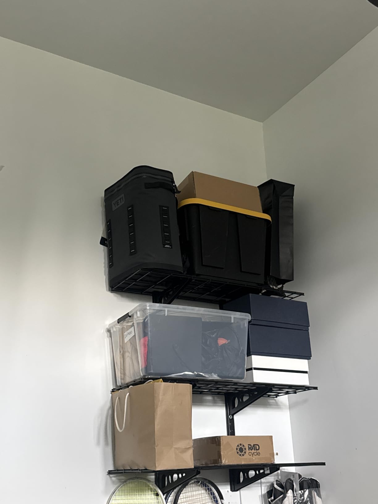 FLEXIMOUNTS 3-Tier 1x4ft Garage Storage Wall Shelving, Height Adjustable customer photo 1