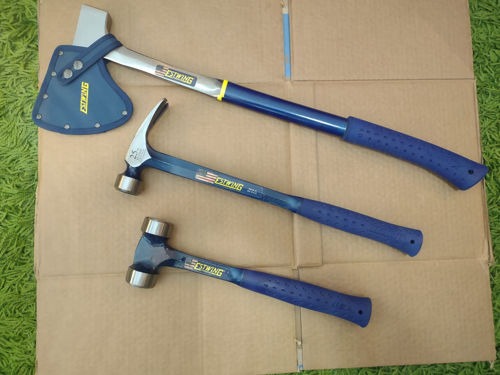 ESTWING Lineman's Hammer, 40oz Milled Face, Shock Reduction Grip, E3-40LM customer photo 1