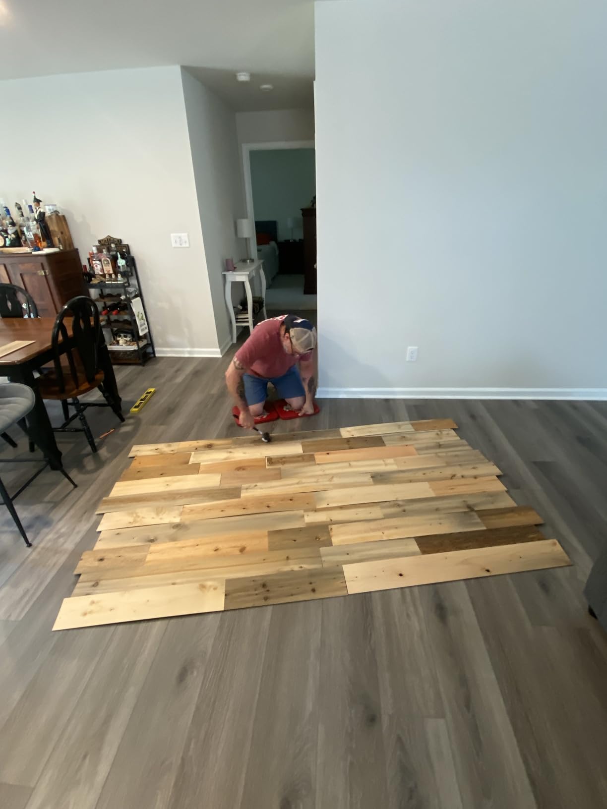 TIMBERCHiC 100% Reclaimed Wood Wall Planks, 5