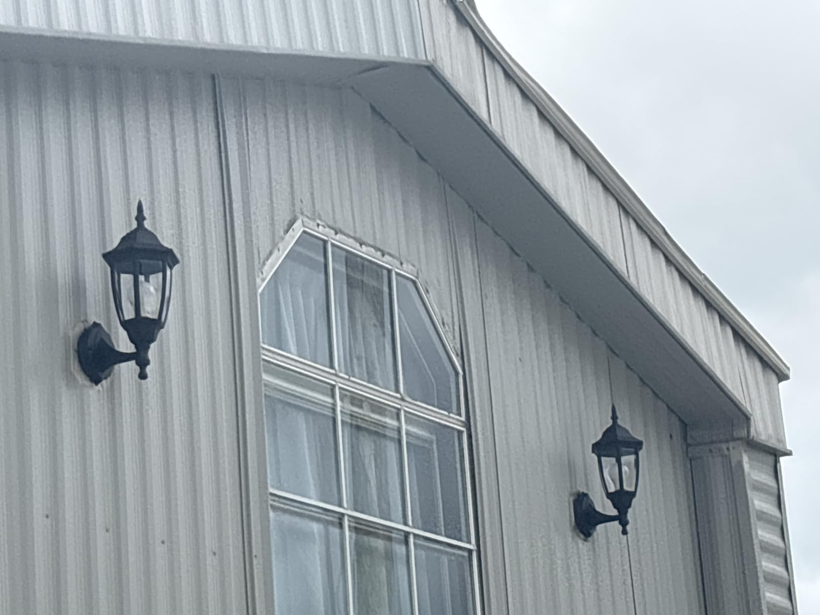 EMART Plastic Outdoor Wall Light Fixtures, Porch Sconces(2 Pack, Black) customer photo 2