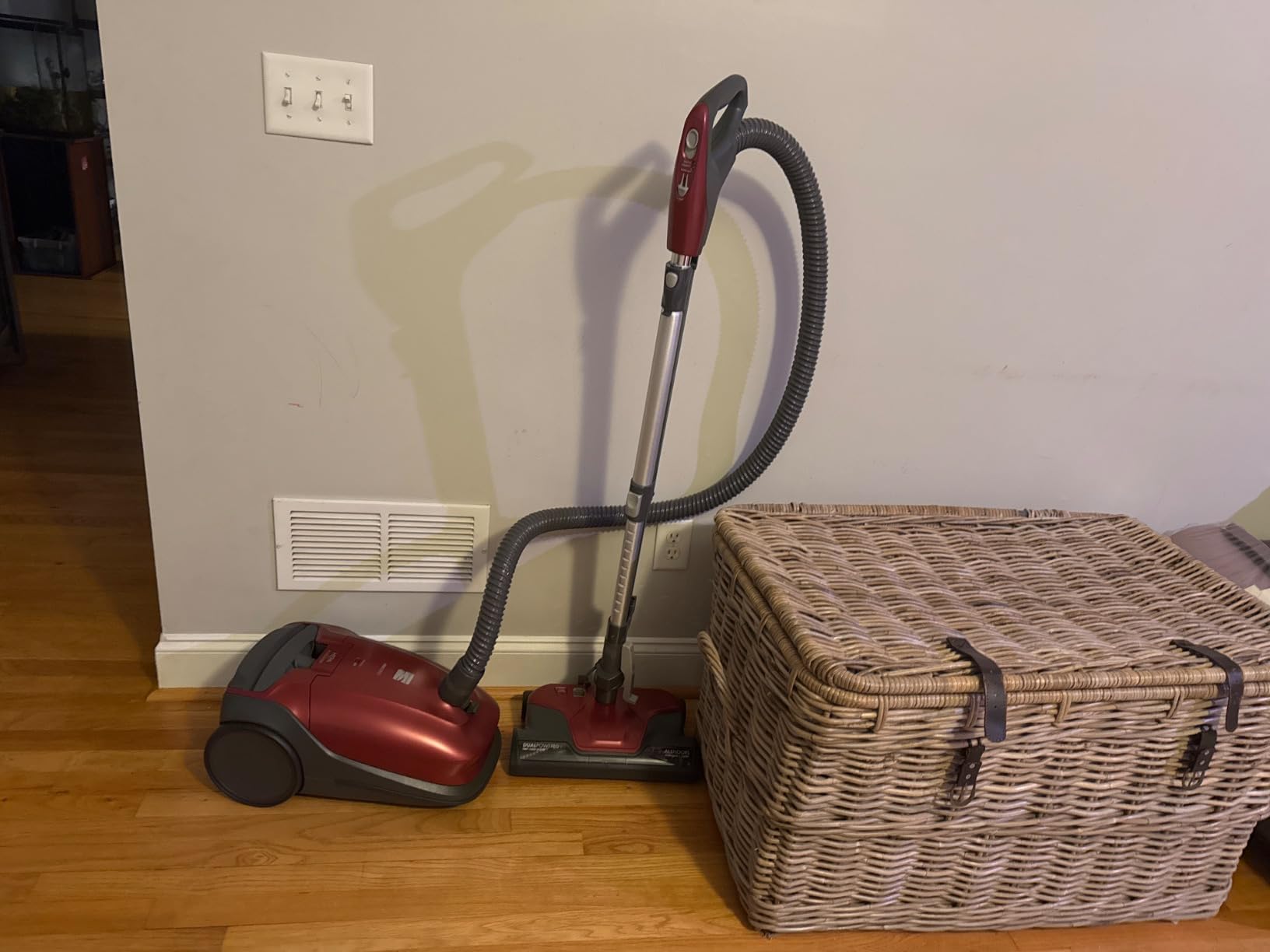 Kenmore 81414 400 Series Pet Friendly Lightweight Bagged Canister Vacuum with Extended Telescoping Wand, HEPA, Retractable Cord, and 4 Cleaning Tools-Red customer photo 1