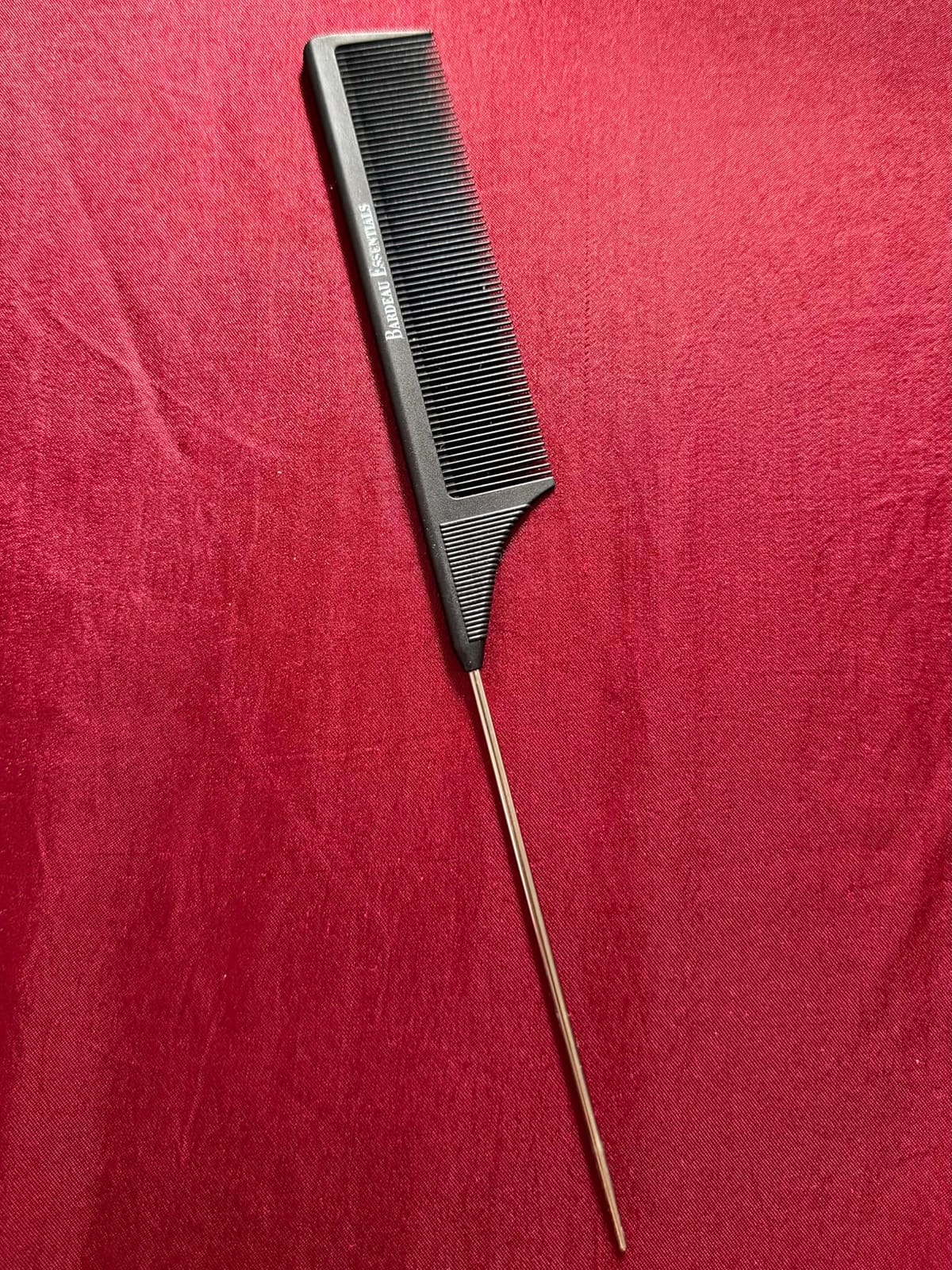 Professional 8.8 Inch Tail Comb - Black Carbon Fiber And Stainless Steel Pintail - Anti Static And Heat Resistant Teasing Lightweight Comb For All Hair Types customer photo 2