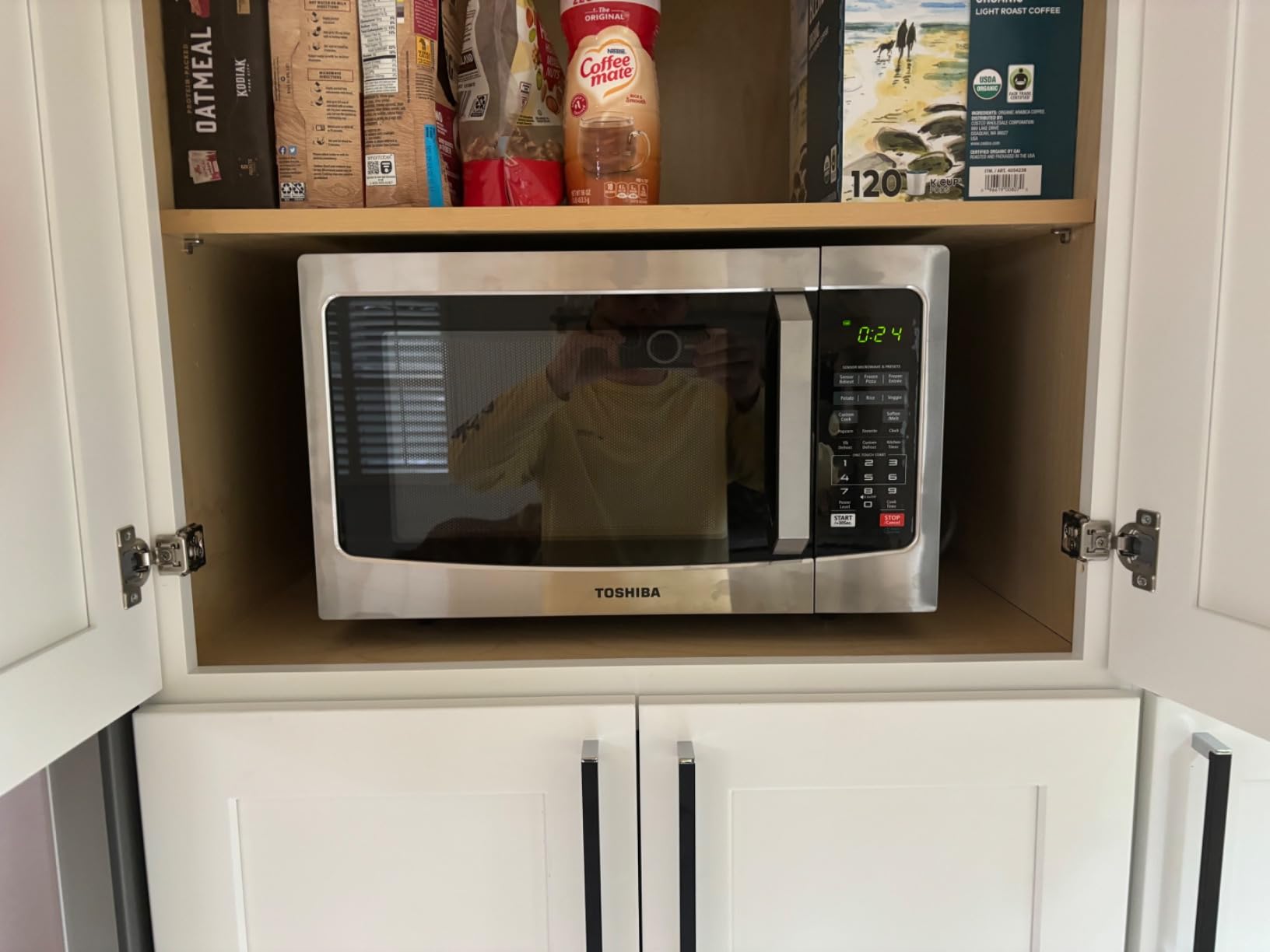 TOSHIBA Countertop Microwave Oven, 1.2 Cu.Ft, 1000W, Stainless Steel customer photo 2
