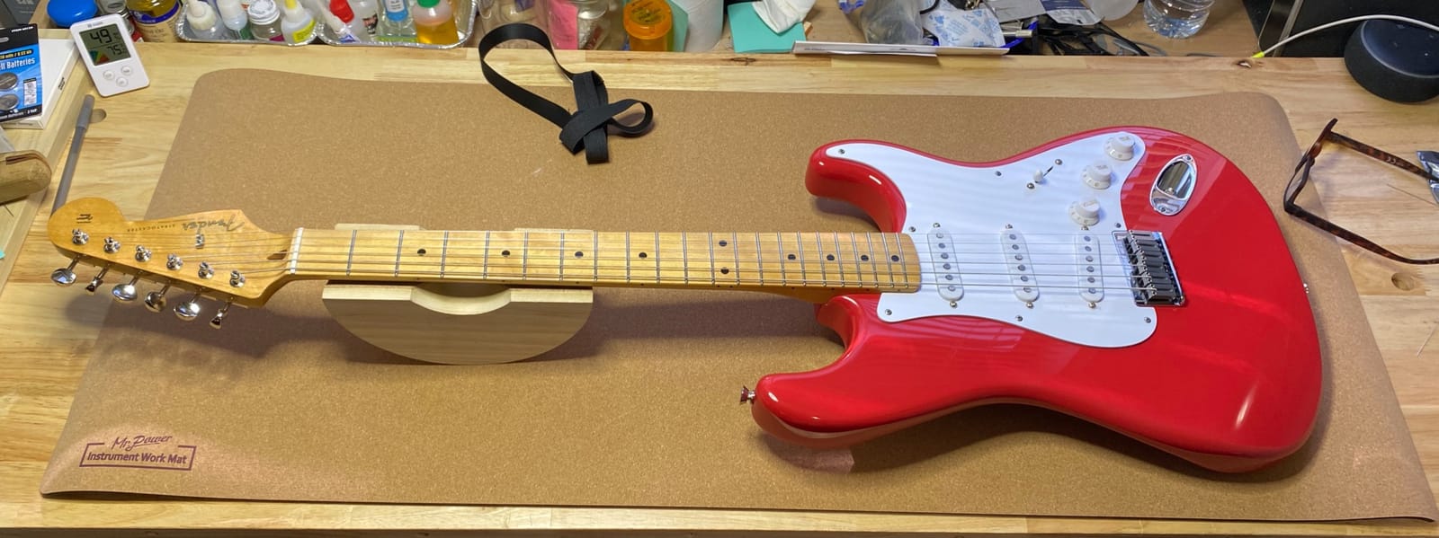 Mr.Power Guitar Work Mat 41 x 17 in Instrument Cleaning Luthier Tool customer photo 1