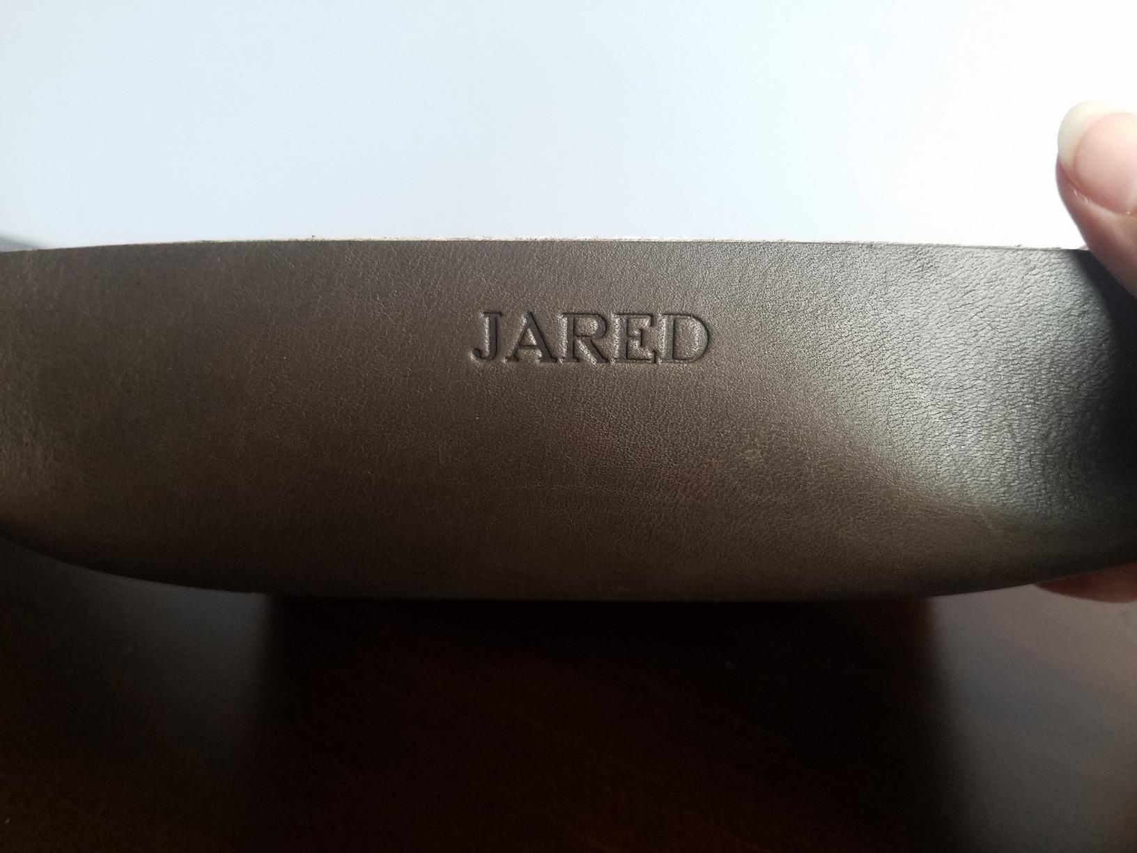 Northwind Personalized Full Grain Leather Valet Tray, Made in USA customer photo 1