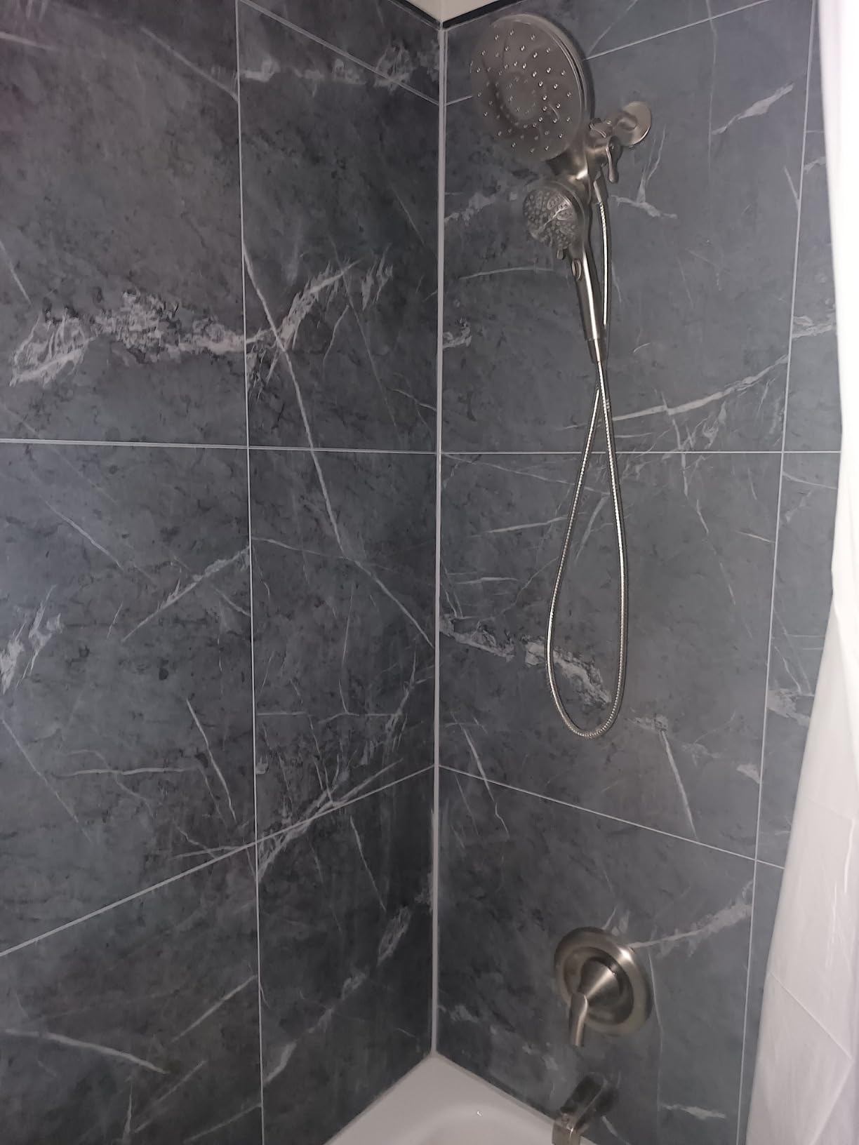Moen 26009SRN Engage Magnetix 2-in-1 Combo Rain Showerhead with Handheld Spray, Magnetic Docking System, Spot Resist Brushed Nickel, 6-Spray Settings, 2.5 GPM customer photo 2