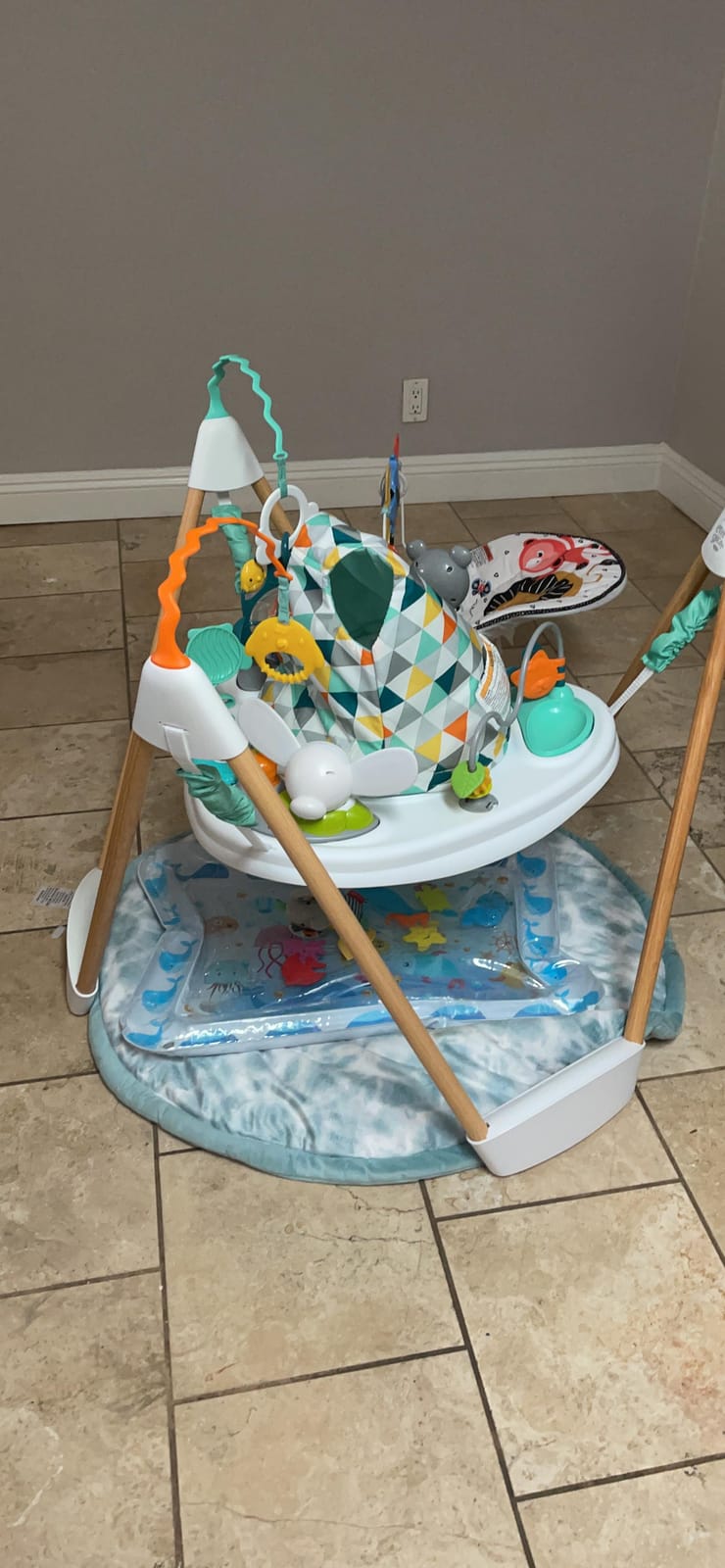 Evenflo Exersaucer Wood Frame Jumper, Woodland Wonder customer photo 1