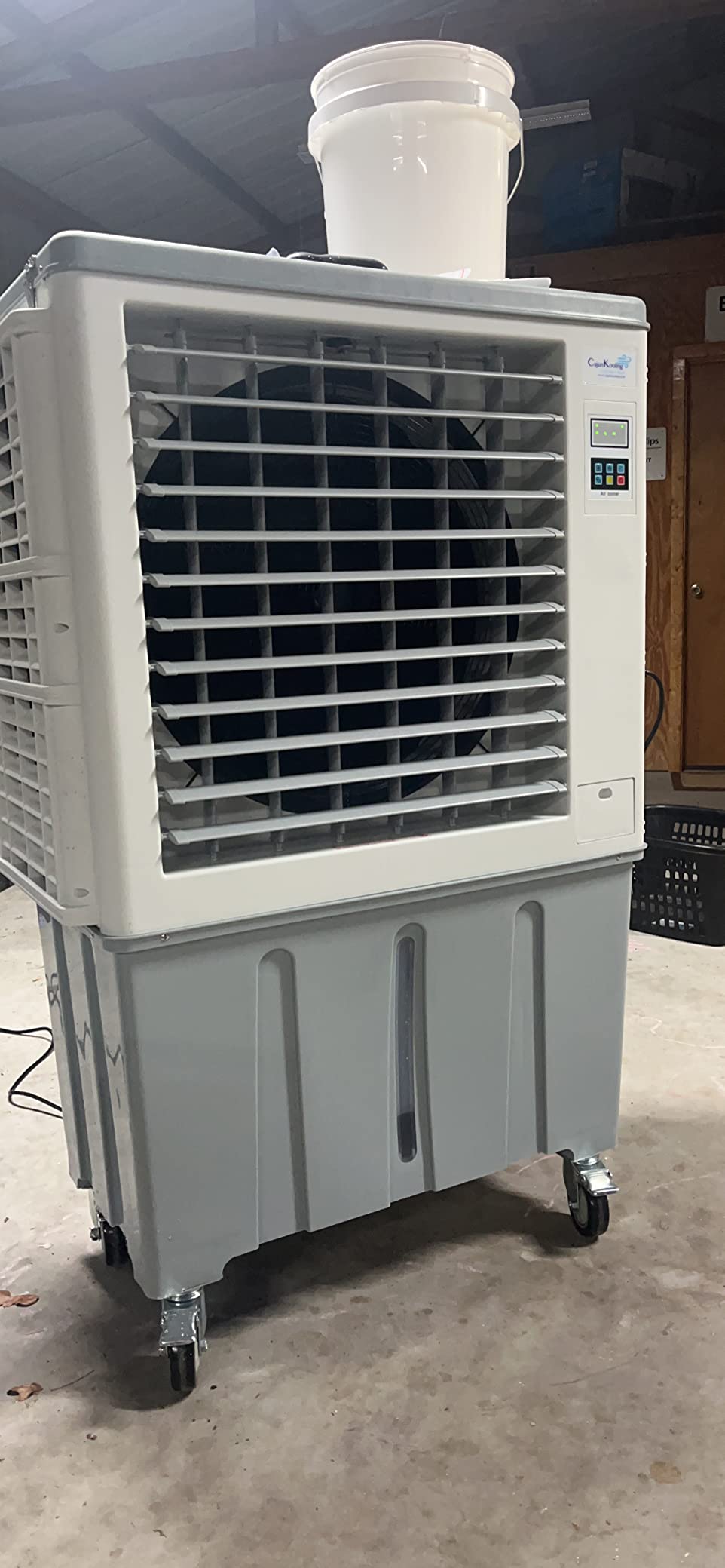 CK4500-S Evaporative Air Swamp Cooler - 32 Gal Tank - High Power 4500CFM - Variable Speeds - 1200 Sq Ft Coverage - Side Open Access - Outdoor Cooling - Patios, Barns, Events, Restaurants customer photo 2